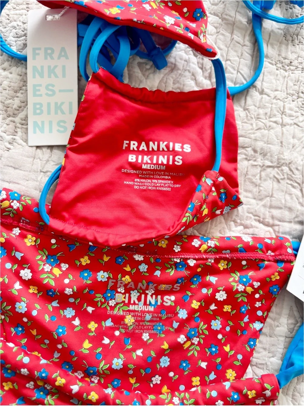 NWT Frankie’s Bikinis Seaside Farm Bikini Set